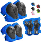 Kids Protective Gear Set Knee Pads for Kids 3-14 Years Toddler Knee and Elbow Pads with Wrist Guards 3 in 1 for Skating Cycling Bike Rollerblading Scooter