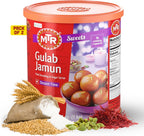 MTR Gulab Jamun - Traditional Indian Sweet – Soft & Melt-in-the-Mouth Texture – Easy to Prepare at Home – No Preservatives – 35.7 oz (Pack of 2)