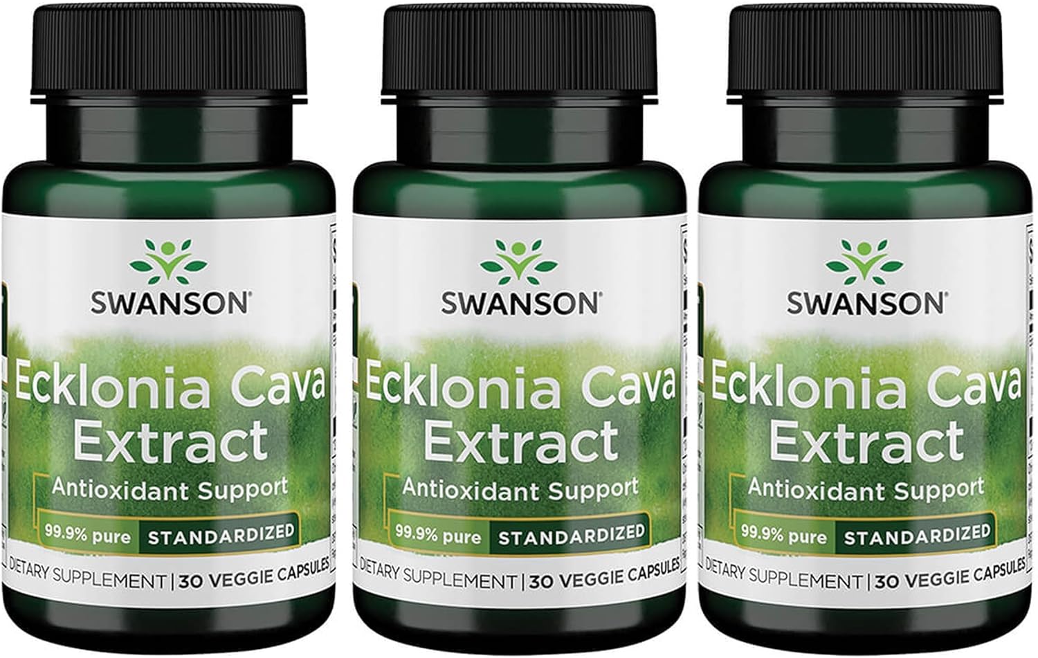 Swanson Ecklonia Cava Extract - Standardized 30 Veg Caps (3 Pack)