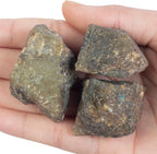 "650+ Carats, 3 Pc Labradorite Rock Rough Stone 2540 mm Raw Crystals Rock Crystals and Healing Stones Rough Gemstones Rock Collection for Beginners Used as Crystal Therapy, Meditation, Reiki"
