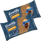 Gratify Petit Beurre Classic Biscuits - Gluten Free and Vegan Biscuits for Tea, Coffee, or Breakfast, Oven Baked Healthy Snack - (Pack of 2)