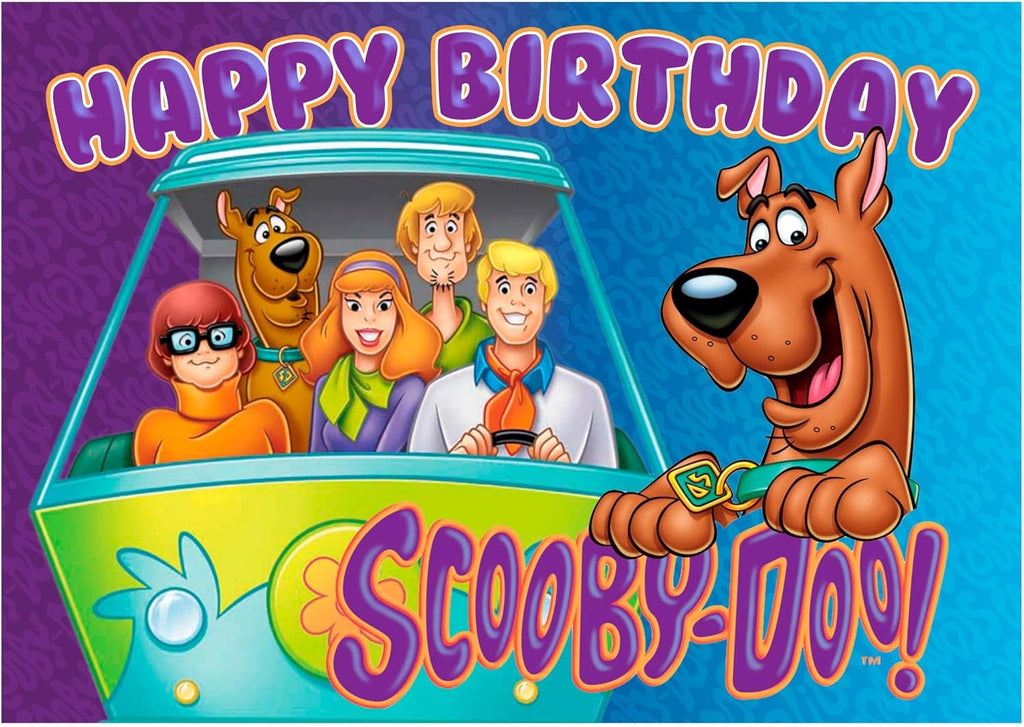 8.3 x 11.7 Inch Edible Square Cake Toppers – Mystery Pup Dog Inspired Birthday Party Collection of Edible Cake Decorations