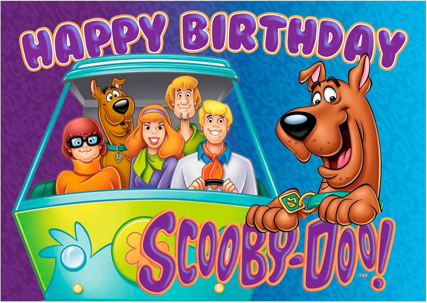 8.3 x 11.7 Inch Edible Square Cake Toppers – Mystery Pup Dog Inspired Birthday Party Collection of Edible Cake Decorations
