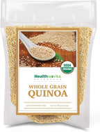 Healthworks Superfoods Organic Quinoa White Whole Grain Raw - 80 Oz / 5 Lbs - Protein, Fiber & Iron - Peruvian Origin - Rice & Pasta Substitute