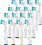 Toothbrush Head Compatible with Oral B - 16 Pack Milos Replacement Electric Toothbrush Heads Deep and Precise Cleaning Brush Heads Toothbrush Heads Compatible with Oral B Braun
