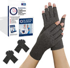Doctor Developed Compression Gloves for Women and Men, Open-Finger Arthritis Gloves, Typing Gloves, Arthritis & Carpal Tunnel