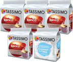 Tassimo Kenco Bundle - Milk Creamer/Kenco Americano Coffee Pods - 5 Packs (64 Drinks)