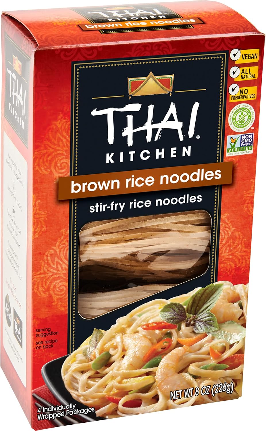 Thai Kitchen Gluten Free Brown Rice Noodles, 8 Oz