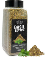 Fresh Finest Basil Leaves Spice 5.30 oz – Dried Sweet Basil for Cooking, Non-GMO, Gluten-Free,