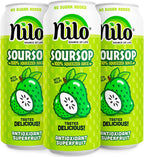NILO Soursop Juice | 100% Real Guanabana Soursop Graviola | NO Sugar added | NOT From Concentrate | 16.57 oz (Pack of 12)