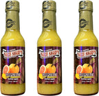 Marie Sharp’s Grapefruit Hot Habanero Pepper Sauce, 5 oz | Belizean Hot Sauce with Fresh Grapefruit & Habanero Peppers | Tangy Citrus Heat | All-Natural, No Preservatives [Pack of 3]
