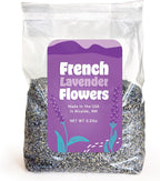 French Lavender Buds Natural Dried Flowers Wholesale, High-Altitude, Made in the USA, Ultra Blue Grade - 1/2 Pound