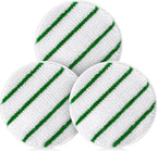 Tioncy 3 Pcs 17 Inches Synthetic Carpet Bonnet Scrubber Brush Carpet Bonnets Pads Commercial Grade Rug Scrubber Abrasion and Absorbency with Cleaning Strips