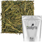 Tealyra - Premium Dragon Well - Long Jing - Green Tea - Famous Chinese Loose Leaf Tea - First Grade - 8-Ounce