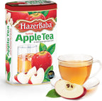 Hazer Baba Instant Drink Mix with Red Apple Flavor, Tin Box, 8.8oz (Pack of 1), Fruity Natural Powder, Quick Hot or Cold, Water Enhancer, Smoothie, Vegan, Kosher, Halal, Caffeine-Free