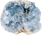 Rockcloud Natural Raw Blue Celestite Mineral Healing Crystal Cluster Geode Irregular Home Decoration Gemstone Specimen, 0.48-0.66 lb