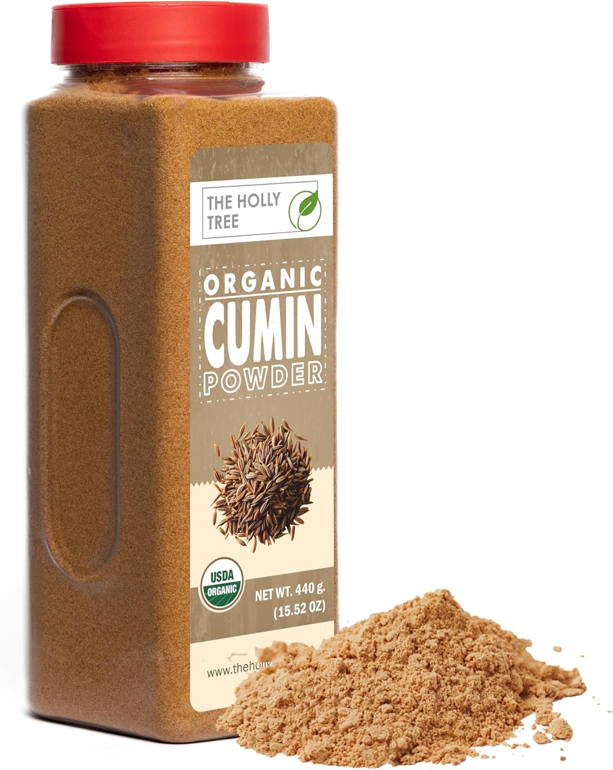 Organic Cumin Powder 15.52 oz – Ground Cumin for Cooking & Seasoning – USDA Organic, Gluten Free, Non-GMO, Kosher – The Holly Tree