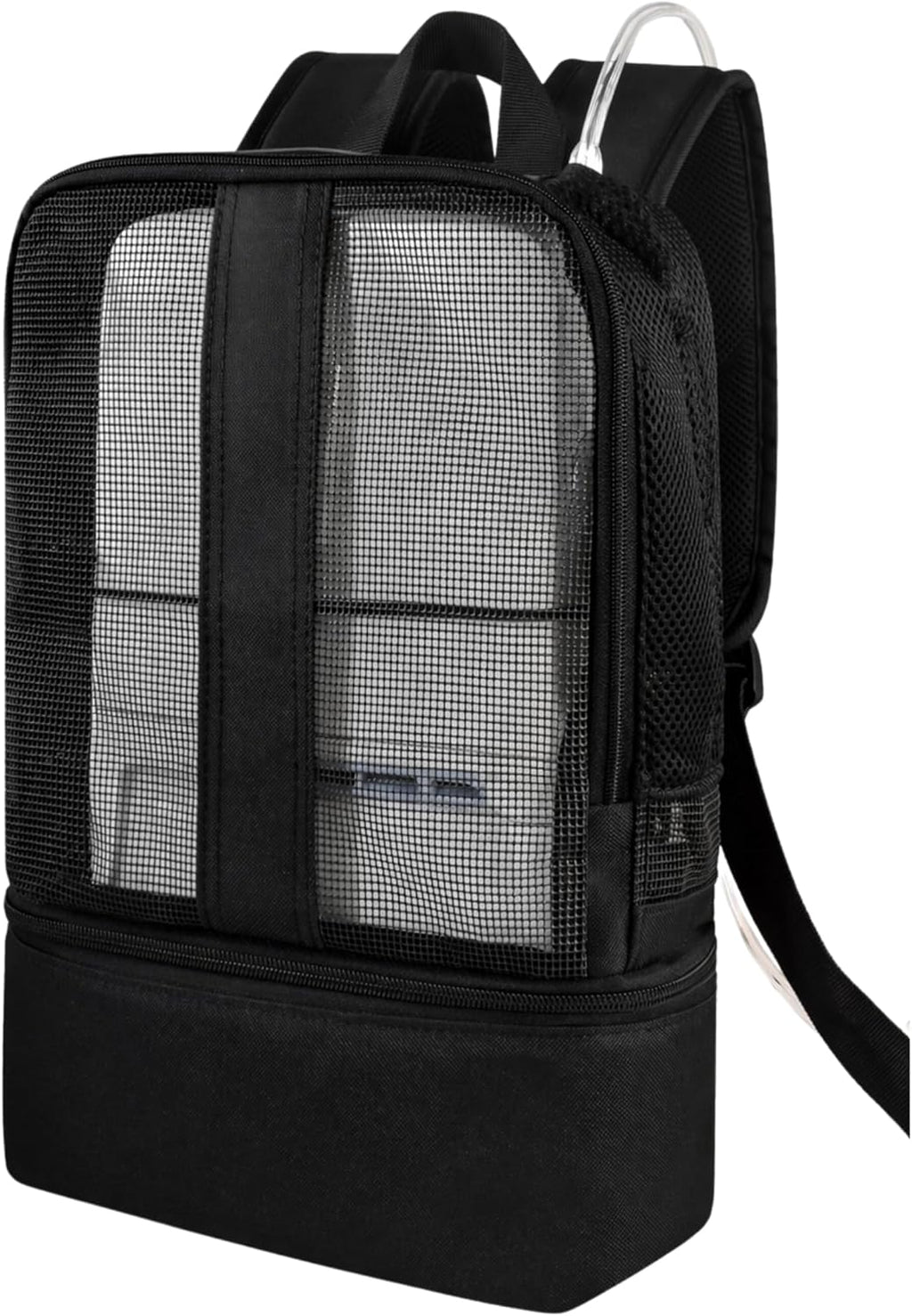 Portable Oxygen Concentrator Backpack, Compatible with Caire FreeStyle Comfort, SimplyGo Mini, Oxlife Liberty, Padded Travel Bag with Mesh Ventilation and Storage, Bag Only