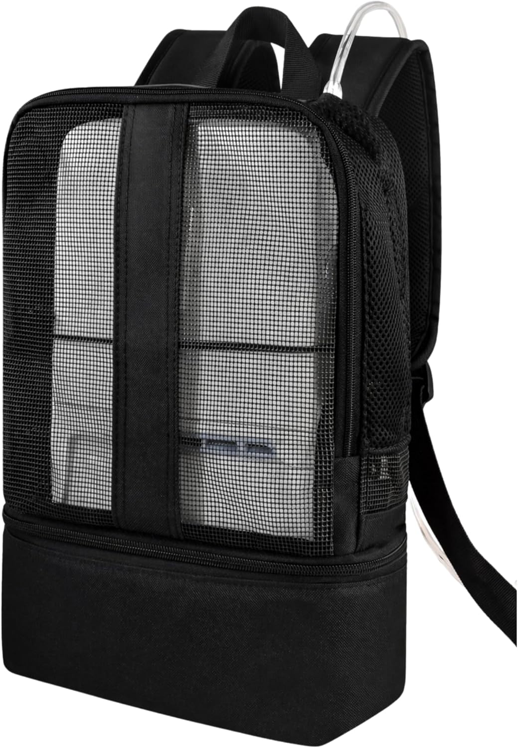 Portable Oxygen Concentrator Backpack, Compatible with Caire FreeStyle Comfort, SimplyGo Mini, Oxlife Liberty, Padded Travel Bag with Mesh Ventilation and Storage, Bag Only