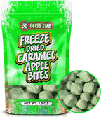 Caramel Apple Bites Freeze Dried Fruit Candy from TikTok, ASMR Crunchy Candy, Sweet and Sour Kids Snacks, Unique Novelty Snack for Kids 1.5 OZ