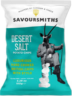SAVOURSMITHS Hand Cooked Potato Chips, Desert Salt, Gluten Free, Vegan, Non Gmo, All Natural, 5.29 Oz, 4 Count