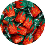 Strawberry Bon Bons Hard Candy, 1 Pound (Approx. 75 pcs.), Arcor Strawberry Candy Individually Wrapped, Strawberry Candy, The Hampton Popcorn & Candy Company