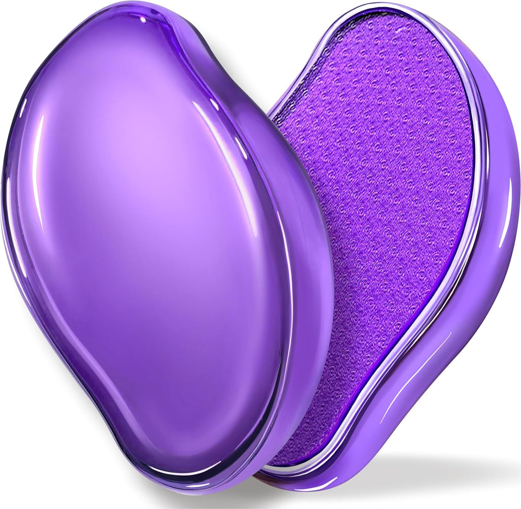 GABOX Nano Glass Pro Foot File - Callus Remover for Feet - Heel Foot Scrubber Dead Skin Exfoliator - Pedicure SPA Tool for Women & Men - Removedor de Callos en Los Pies - Crystal Purple