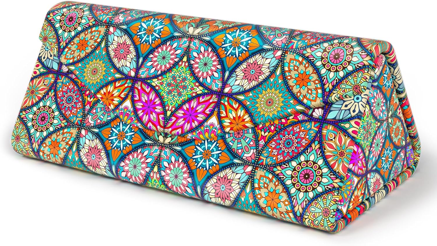 Sunglasses Case, Foldable Glasses Case, Magnetic PU Leather Hard Shell Folding Eyeglass Holder Box, Collapsible Unisex