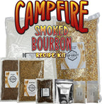 – Campfire Bourbon-Style Whiskey Recipe Kit – Cracked Corn & Smoky Malt Mash – Includes Oak Chips & Instructions – Home Distilling Kit for DIY Whiskey Maker