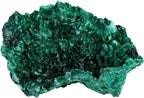 Nupuyai Natural Raw Malachite Crystal Stone for Reiki Healing Stress Anxiety, Real Green Malachite Specimen Cluster Decor for Home Office Tabletop, 10-50g