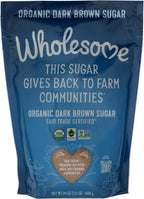 Wholesome Fair Trade Organic Dark Brown Sugar, 24oz, 1-Pack