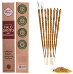 Sagrada Madre 8pcs Wildly Harvested Thick Palo Santo Incense Sticks (Sandalwood), 9” Long - Eco Friendly, Non-Toxic, Aromatic Incense Sticks (1hr Burning Time) to Heal & Calm Your Body and Environment