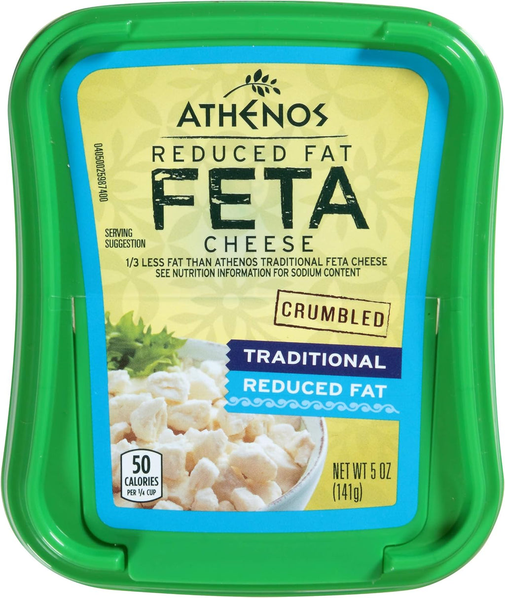 Athenos Traditional Reduced Fat Crumbled Feta Cheese (5 oz Tub)