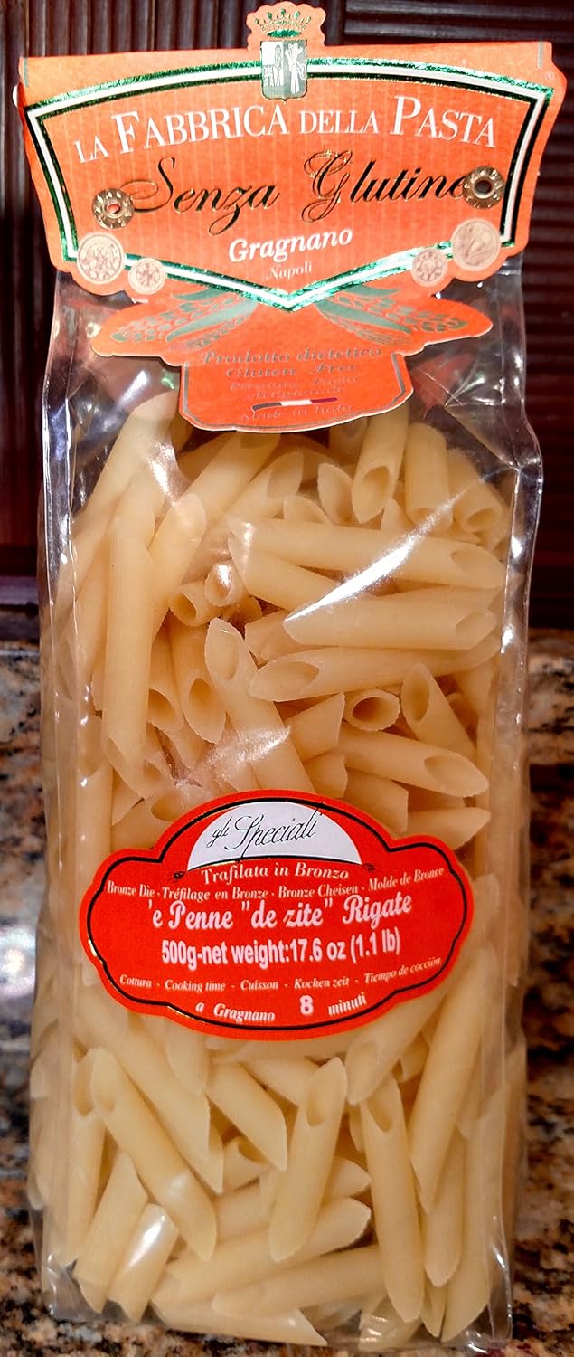 La Fabbrica Della Pasta Gluten Free 'e Penne "de zite" Rigati - 4 Pack