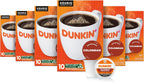 Dunkin’ Colombian Medium Roast Coffee, Keurig K-Cup Pods, 10 Count Boxes (Pack of 6)