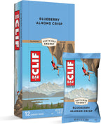 Clif Bars - Energy Bars - Blueberry Crisp - Made with Organic Oats - Plant Based Food - Vegetarian - Kosher (2.4 Ounce Protein Bars, 12 Count)