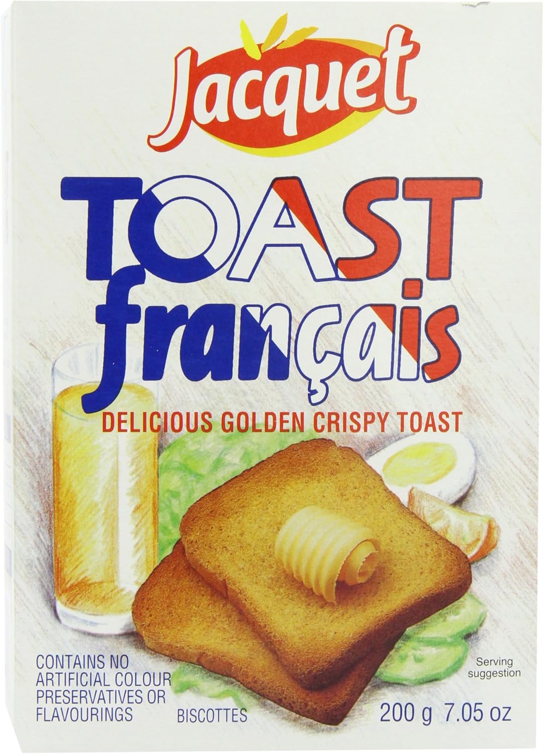 Jacquet Toast Francais 200 g (Pack of 8)