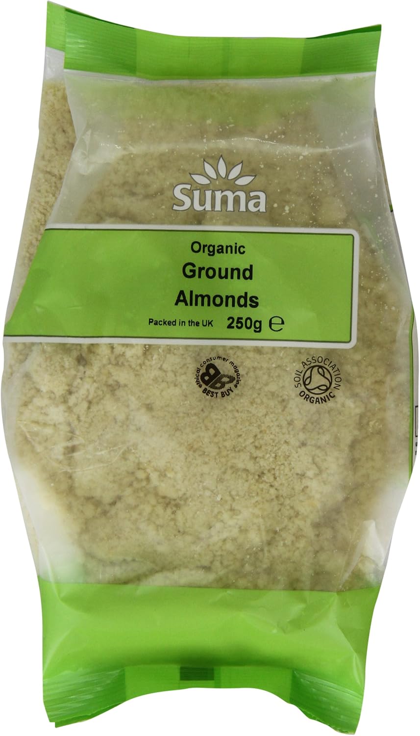 Suma Organic Ground Almonds 250 g (Pack of 6)