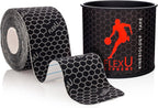 FlexU Kinesiology Tape; Available in Pre-Cut or Continuous Options; Advanced Strength and Flexibility for Enhanced Therapeutic Recovery; Provides Support, Stability, & Pain Relief to Muscles & Joints