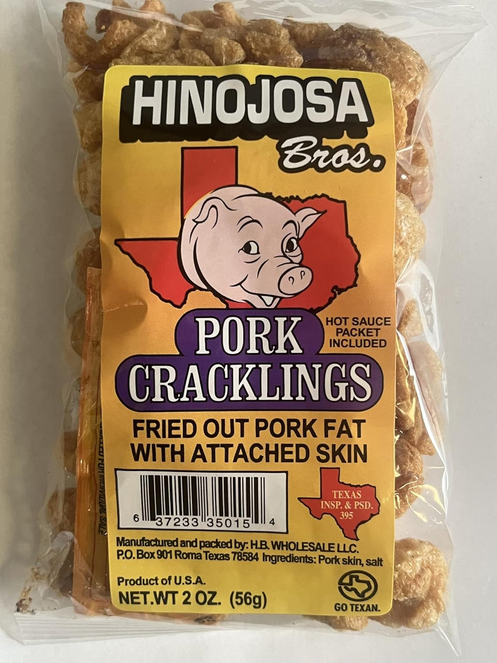 Texas Pork Cracklings Chicharrones, Traditional Pork Rinds, Salt Seasoned