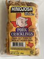 Texas Pork Cracklings Chicharrones, Traditional Pork Rinds, Salt Seasoned