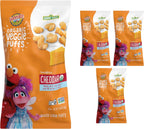 Earth's Best Organic Veggie Puffs for Toddlers 2 Years Old and Up, Cheddar Flavor, 1.55 Ounce Bag (Pack of 4)