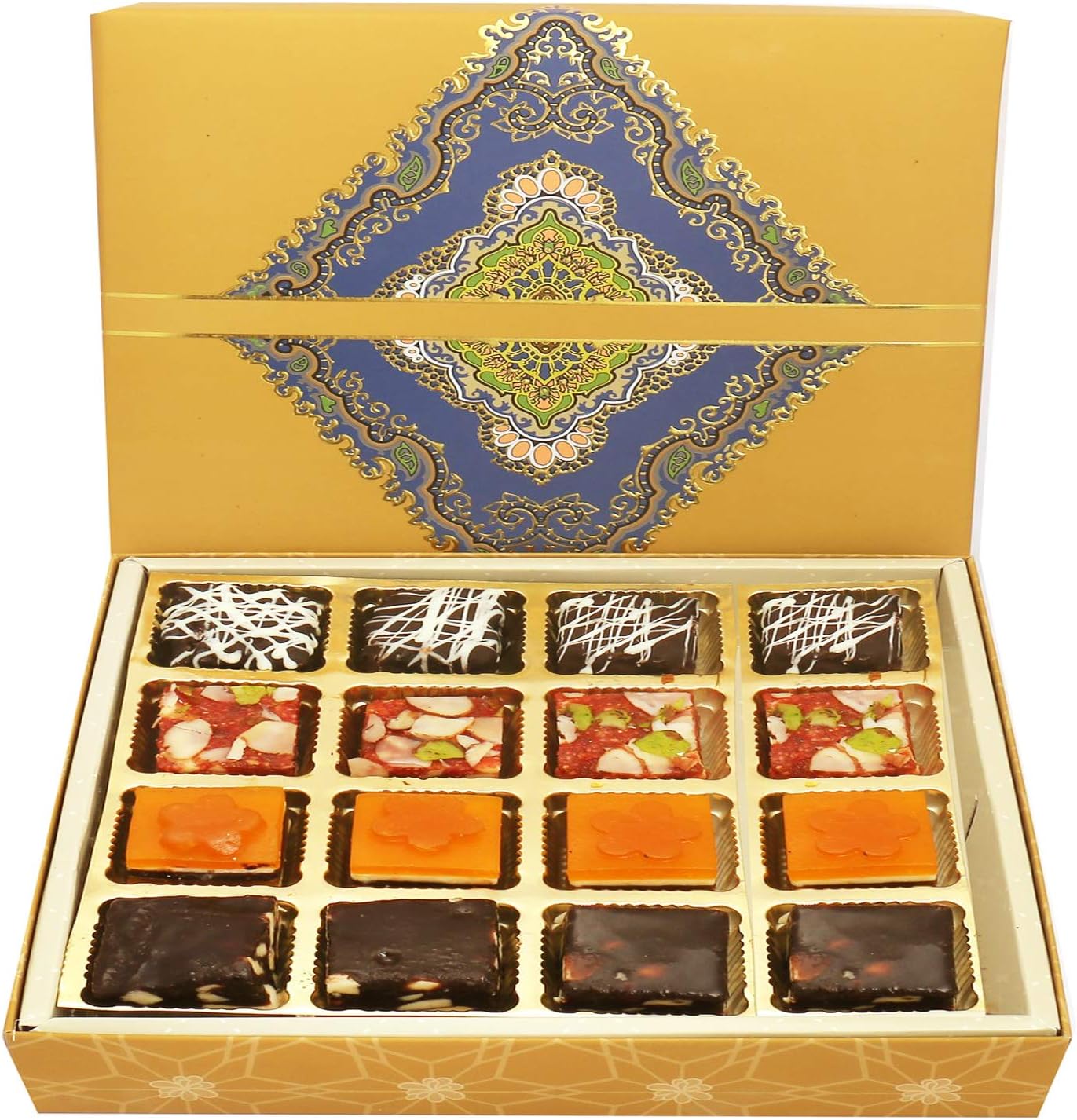 Ghasitaram Gifts Diwali Gifts Diwali Sweet - 16 pcs Ghasitaram Special Bites SQ Box