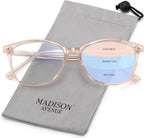 Madison Avenue Vintage TR90 Progressive Multifocus Reading Glasses for Women, Blue Light Multifocal Computer Readers