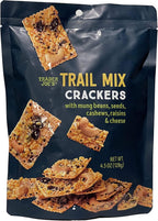 Trader Joe's Trail Mix Crackers with Mung Beans, Seeds, Cashews, Raisins & Cheese - 4.5oz (128g)-set 4