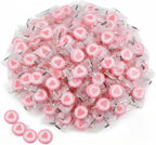 300pk Wedding Candy – 2 LB Pink Strawberry Hard Candy Individually Wrapped with Heart, Individually Wrapped Candy Bulk – Sweet Buffet Favors for Baby Showers, Valentines, Weddings (Strawberry)
