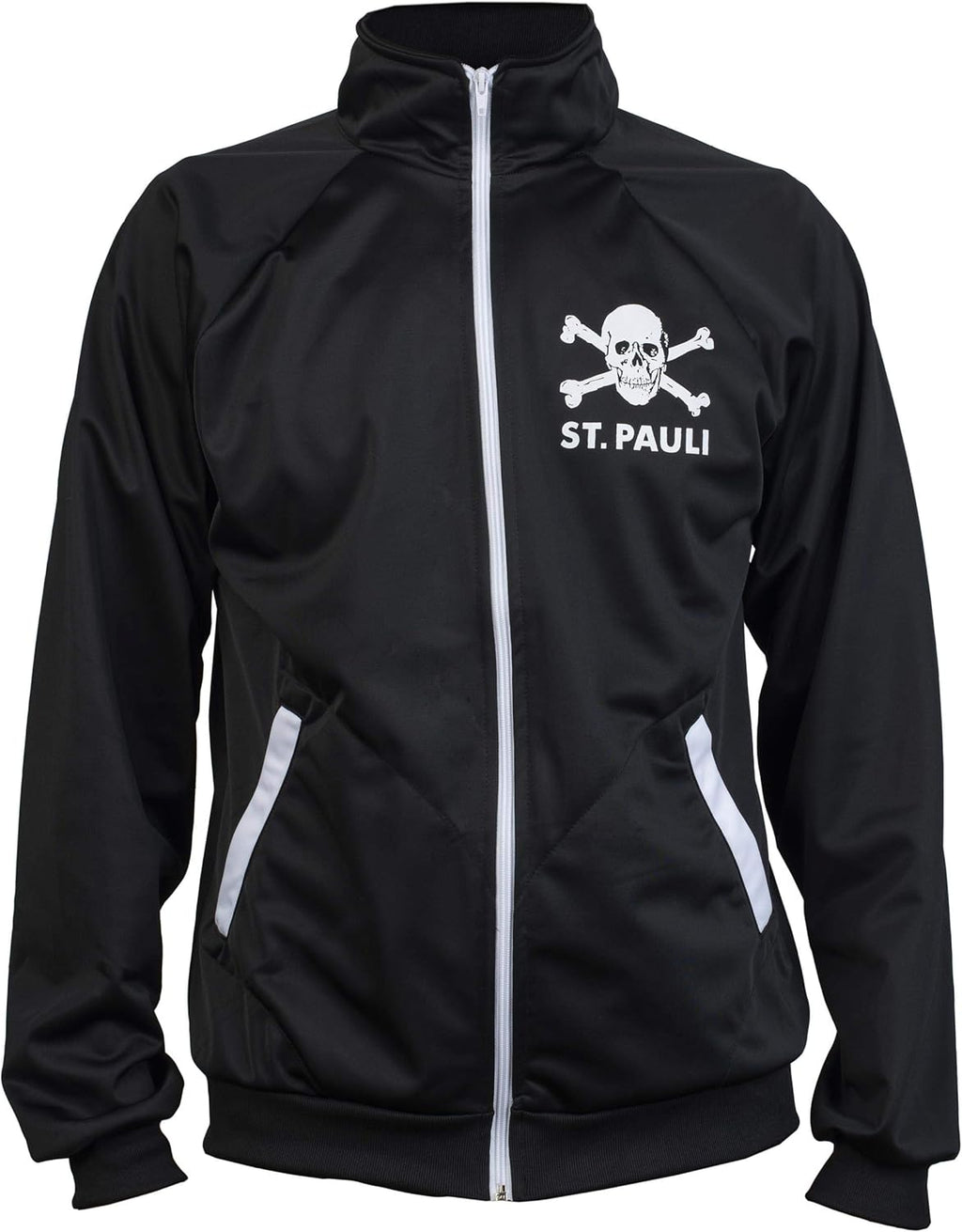 St. Pauli Black Ultras Skull Kult Crossbones Punk Activist Jacket Football Tracksuit Top