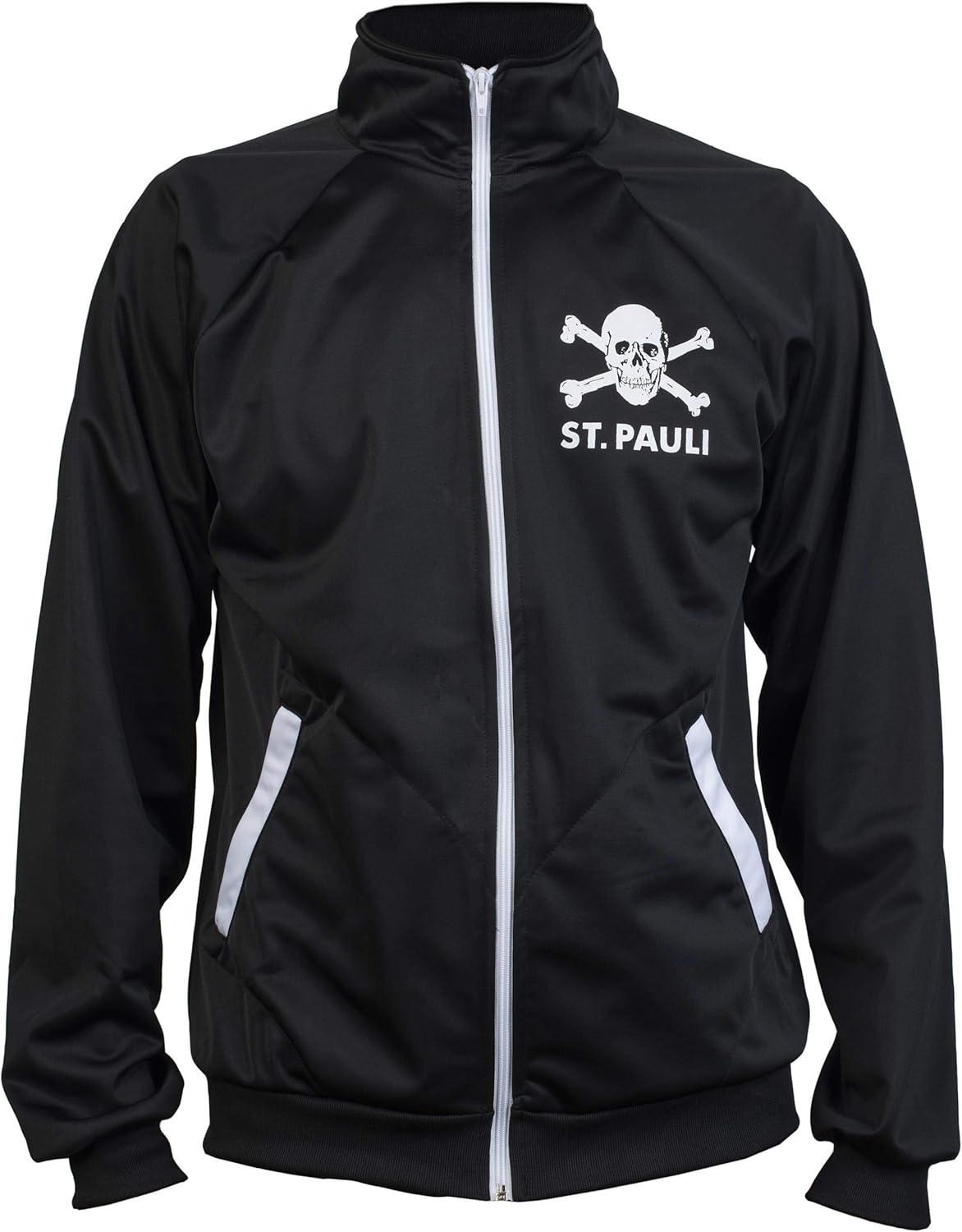 St. Pauli Black Ultras Skull Kult Crossbones Punk Activist Jacket Football Tracksuit Top