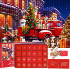 2025 Christmas Advent Calendar Gift Jigsaw Puzzle Countdown 24 Days of Christmas Family Craft Project 1008PCS, Christian Countdown Ideas for Adults and Kids, Holiday Home Supplies Decors Dog