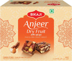 Bikaji Anjeer Dry Fruit Burfi | Halwa 8.81oz (250 g), Traditional Fig Cake and Nut Fudge with Premium Dry Fruits, Authentic Indian Mithai, Soft Rich Sweet Treat, Festive Gifting Dessert
